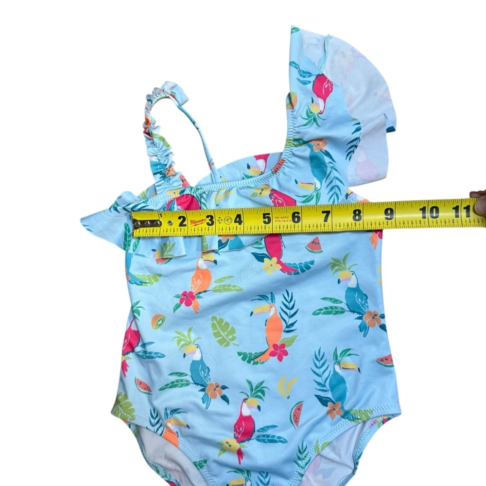 ZARA Girls Tropical Print One-Piece Swimsuit 4–5Y - Picture 7 of 7